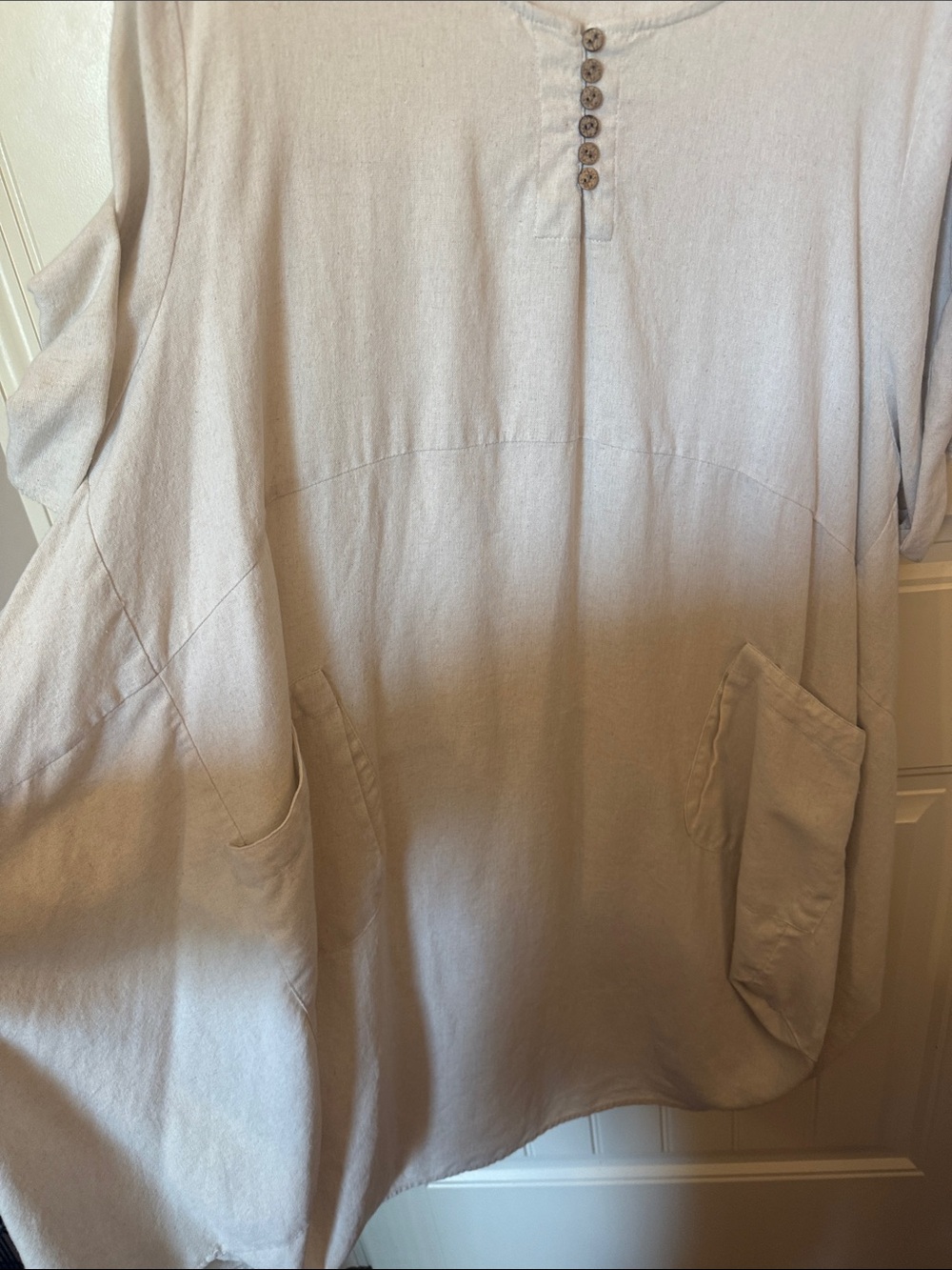Women’s Lagenlook Cotton Linen Dress - Picture 7 of 9